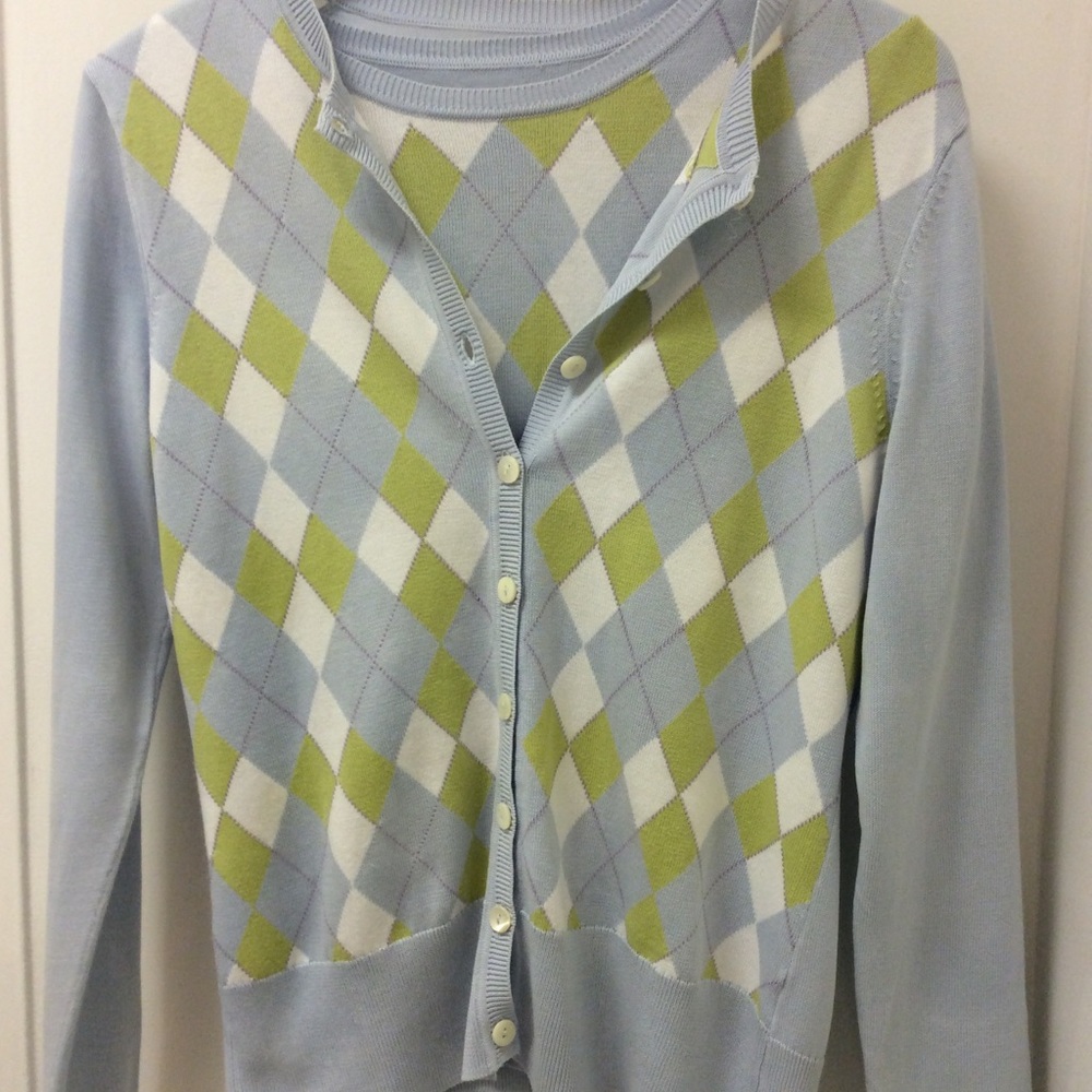 Brooks Brothers Women's 2 piece Argyle Sweater